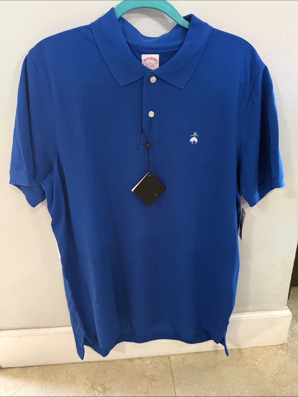 Brooks Brothers Blue Short Sleeve Polo
